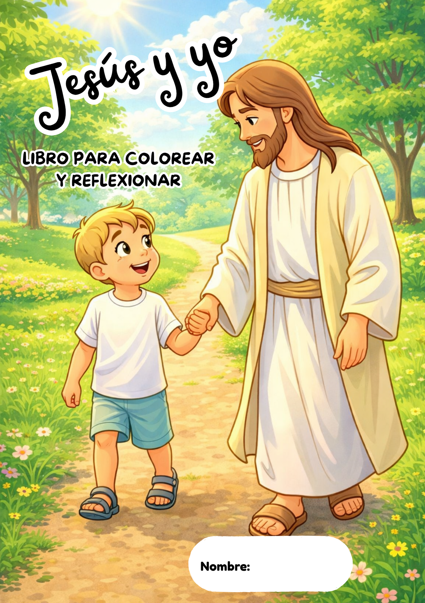 Libro para colorear "Jesús y yo" (Niño)(PDF Descargable)