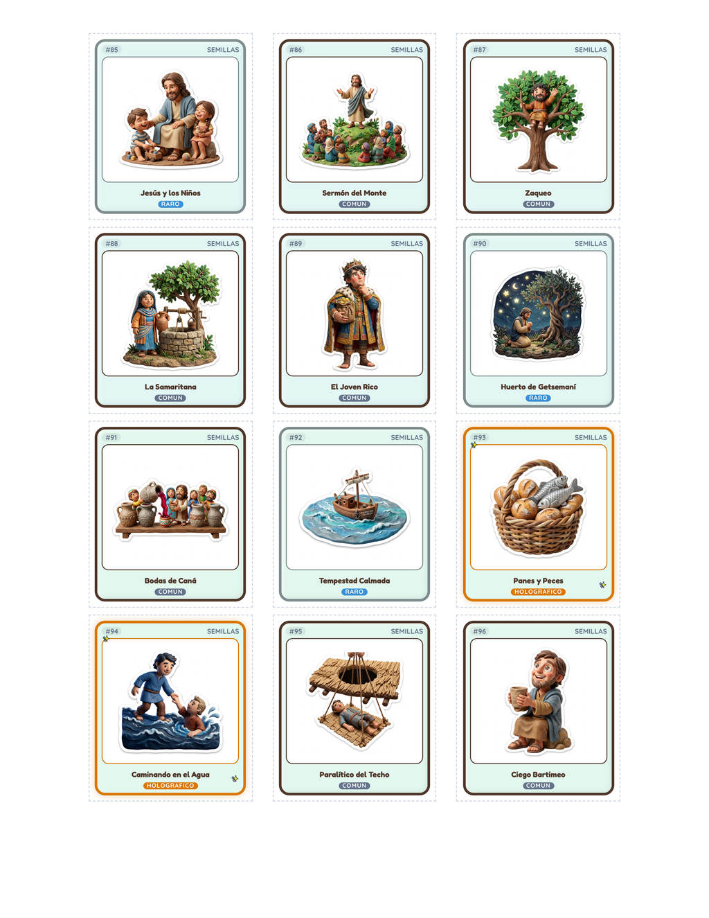 Album de figuritas bíblicas