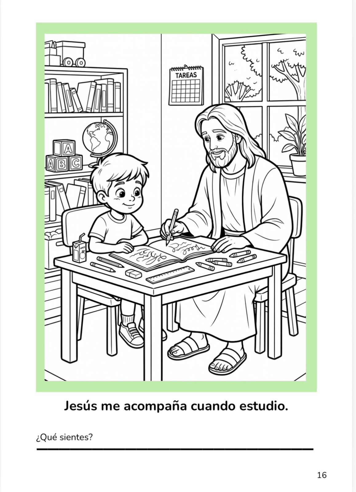Libro para colorear "Jesús y yo" (Niño)(PDF Descargable)