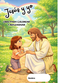 Libro para colorear "Jesús y yo " (Niña)(PDF descargable)