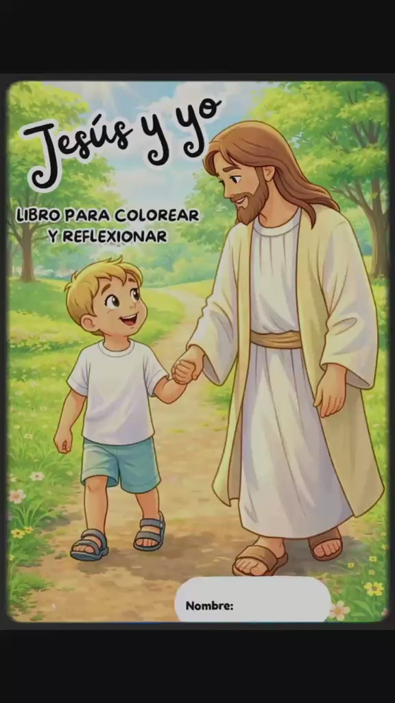 Libro para colorear "Jesús y yo" (Niño)(PDF Descargable)